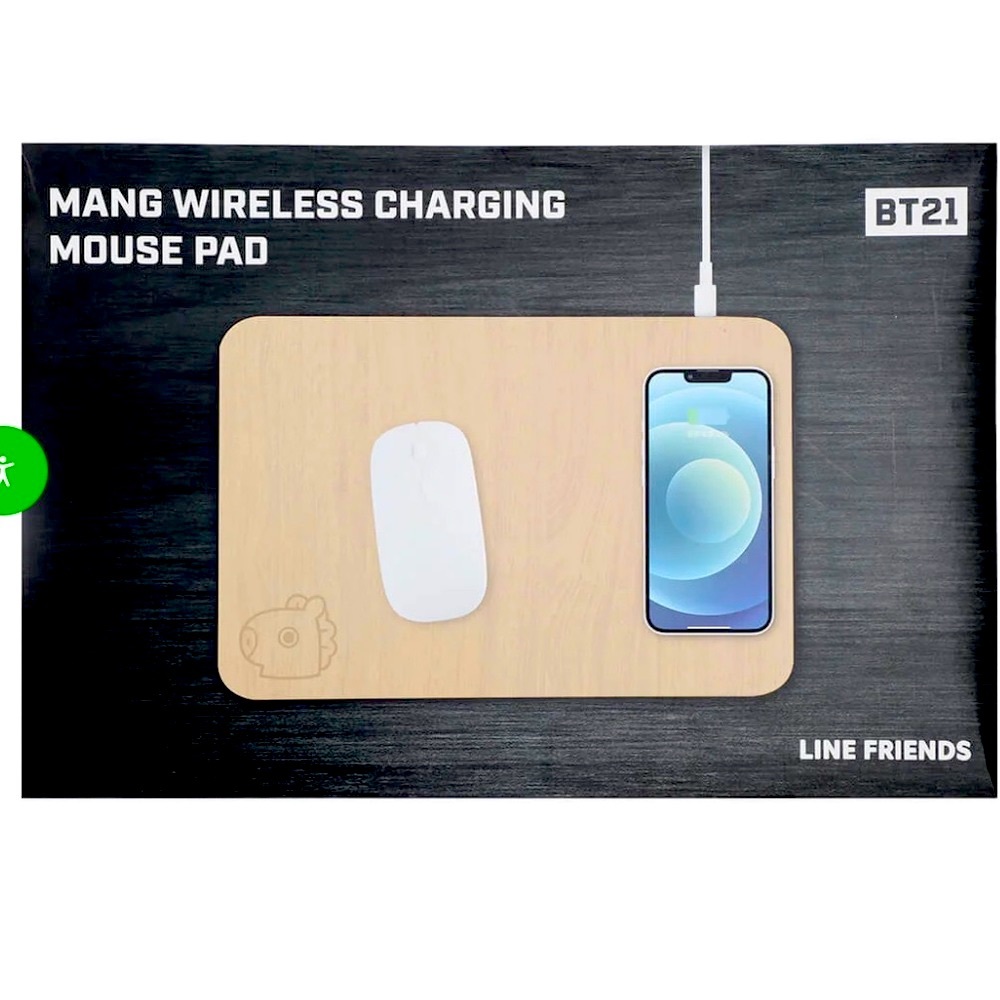 MANG WOOD-LIKE MOUSEPAD + WIRELESS CHARGER